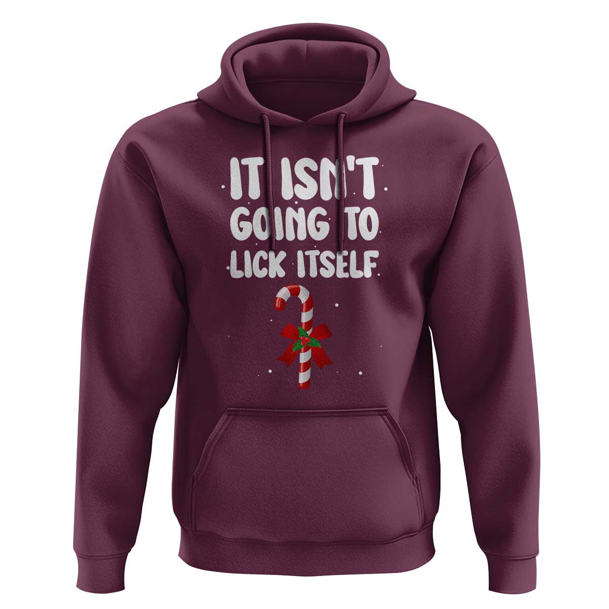 Funny Christmas It Isn't Going To Lick Itself Hoodie Xmas Adult Humor Couple Matching - Wonder Print Shop