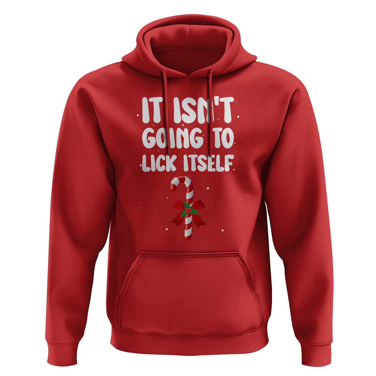 Funny Christmas It Isn't Going To Lick Itself Hoodie Xmas Adult Humor Couple Matching - Wonder Print Shop
