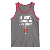 Funny Christmas It Isn't Going To Lick Itself Tank Top Xmas Adult Humor Couple Matching - Wonder Print Shop