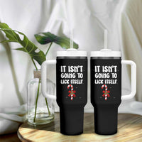 Funny Christmas It Isn't Going To Lick Itself Tumbler With Handle Xmas Adult Humor Couple Matching - Wonder Print Shop