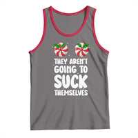Funny Christmas They Aren't Going To Suck Themself Tank Top Xmas Adult Humor Couple Matching - Wonder Print Shop