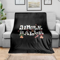 Funny Naughty Christmas Jingle Balls Throw Blanket Santa Xmas Jingle Bells Adult Joke - Wonder Print Shop