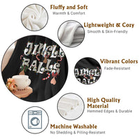 Funny Naughty Christmas Jingle Balls Throw Blanket Santa Xmas Jingle Bells Adult Joke - Wonder Print Shop
