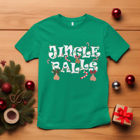 Funny Naughty Christmas Jingle Balls T Shirt Santa Xmas Jingle Bells Adult Joke - Wonder Print Shop