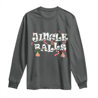 Funny Naughty Christmas Jingle Balls Long Sleeve Shirt Santa Xmas Jingle Bells Adult Joke - Wonder Print Shop