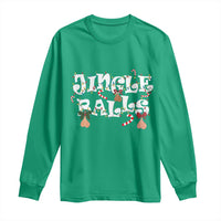 Funny Naughty Christmas Jingle Balls Long Sleeve Shirt Santa Xmas Jingle Bells Adult Joke - Wonder Print Shop