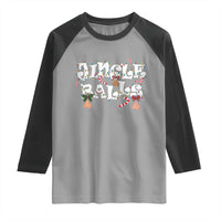 Funny Naughty Christmas Jingle Balls Raglan Shirt Santa Xmas Jingle Bells Adult Joke - Wonder Print Shop