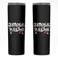 Funny Naughty Christmas Jingle Balls Skinny Tumbler Santa Xmas Jingle Bells Adult Joke - Wonder Print Shop