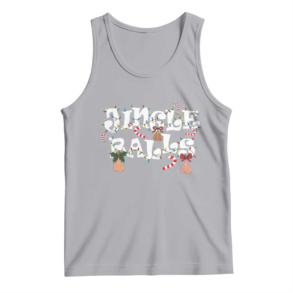Funny Naughty Christmas Jingle Balls Tank Top Santa Xmas Jingle Bells Adult Joke - Wonder Print Shop