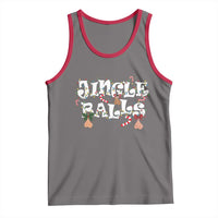 Funny Naughty Christmas Jingle Balls Tank Top Santa Xmas Jingle Bells Adult Joke - Wonder Print Shop