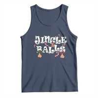Funny Naughty Christmas Jingle Balls Tank Top Santa Xmas Jingle Bells Adult Joke - Wonder Print Shop