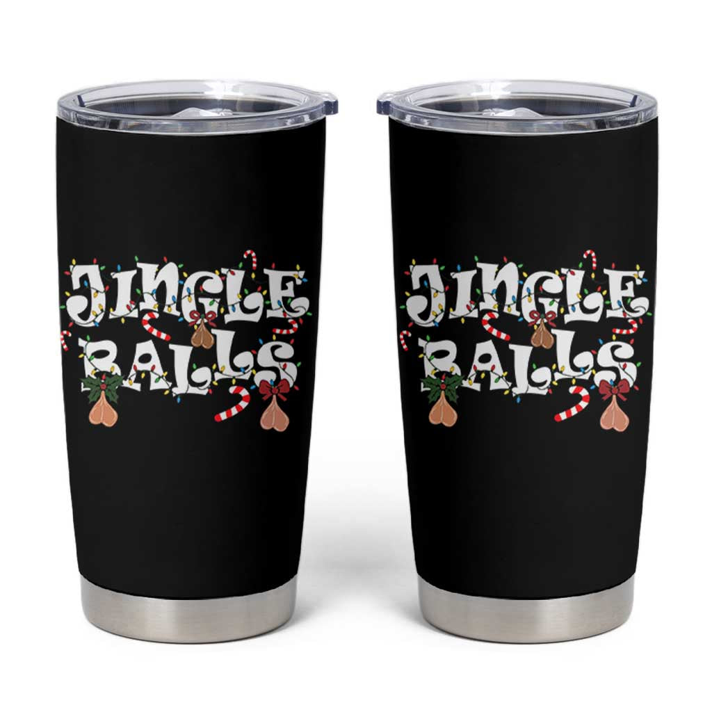 Funny Naughty Christmas Jingle Balls Tumbler Cup Santa Xmas Jingle Bells Adult Joke - Wonder Print Shop