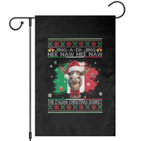 Funny Italian Christmas Donkey Garden Flag Funny Domick The Donkey Holiday Italy Flag - Wonder Print Shop