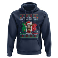 Funny Italian Christmas Donkey Hoodie Funny Domick The Donkey Holiday Italy Flag - Wonder Print Shop