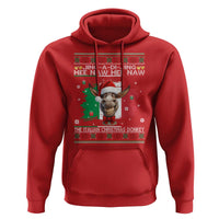 Funny Italian Christmas Donkey Hoodie Funny Domick The Donkey Holiday Italy Flag - Wonder Print Shop