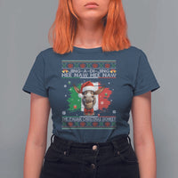Funny Italian Christmas Donkey T Shirt For Women Funny Domick The Donkey Holiday Italy Flag - Wonder Print Shop