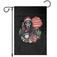 Funny Ghost Christmas Face Garden Flag Whats Your Favorite Christmas Movie Spooky Xmas - Wonder Print Shop