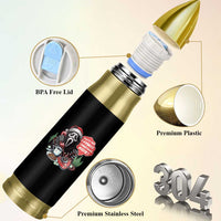 Funny Ghost Christmas Face Bullet Tumbler Whats Your Favorite Christmas Movie Spooky Xmas - Wonder Print Shop