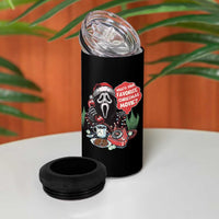 Funny Ghost Christmas Face 4 in 1 Can Cooler Tumbler Whats Your Favorite Christmas Movie Spooky Xmas - Wonder Print Shop