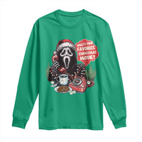 Funny Ghost Christmas Face Long Sleeve Shirt Whats Your Favorite Christmas Movie Spooky Xmas - Wonder Print Shop