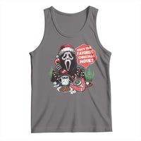 Funny Ghost Christmas Face Tank Top Whats Your Favorite Christmas Movie Spooky Xmas - Wonder Print Shop
