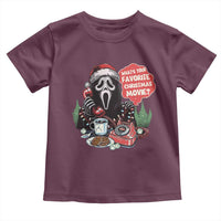 Funny Ghost Christmas Face Toddler T Shirt Whats Your Favorite Christmas Movie Spooky Xmas - Wonder Print Shop