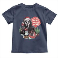 Funny Ghost Christmas Face Toddler T Shirt Whats Your Favorite Christmas Movie Spooky Xmas - Wonder Print Shop