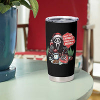 Funny Ghost Christmas Face Tumbler Cup Whats Your Favorite Christmas Movie Spooky Xmas - Wonder Print Shop