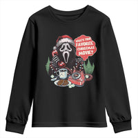 Funny Ghost Christmas Face Youth Sweatshirt Whats Your Favorite Christmas Movie Spooky Xmas - Wonder Print Shop