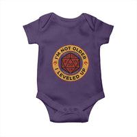 Funny RPG Gamer I Am Not Older I Leveled Up Baby Onesie Vintage D20 Tabletop - Wonder Print Shop