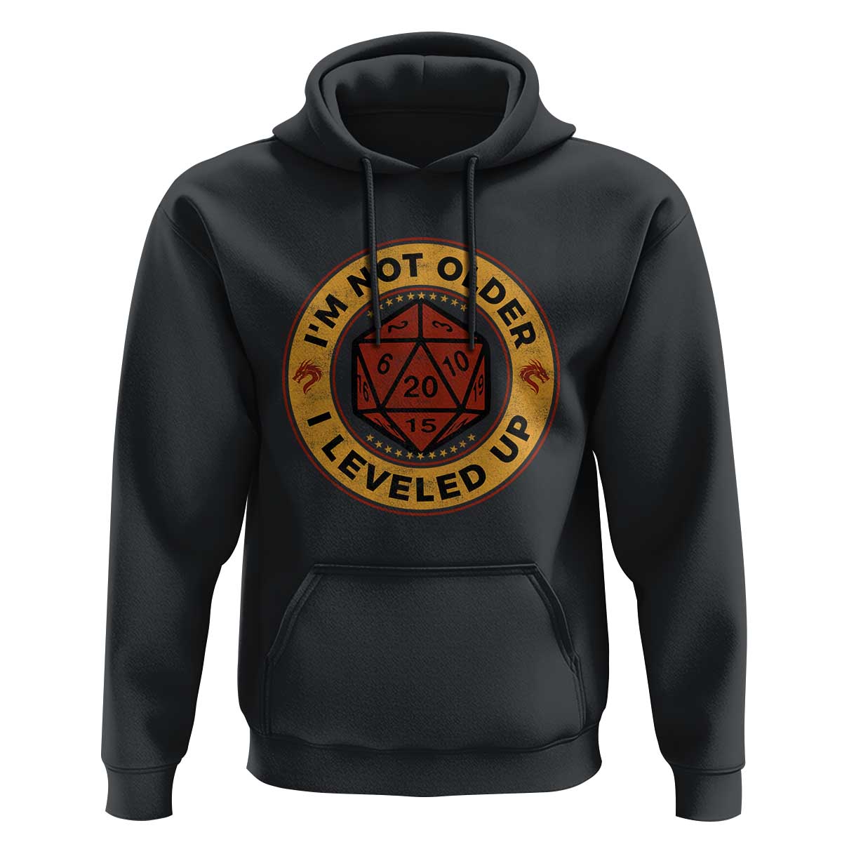 Funny RPG Gamer I Am Not Older I Leveled Up Hoodie Vintage D20 Tabletop - Wonder Print Shop