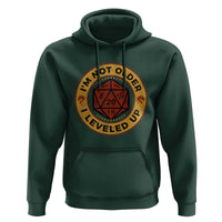 Funny RPG Gamer I Am Not Older I Leveled Up Hoodie Vintage D20 Tabletop - Wonder Print Shop