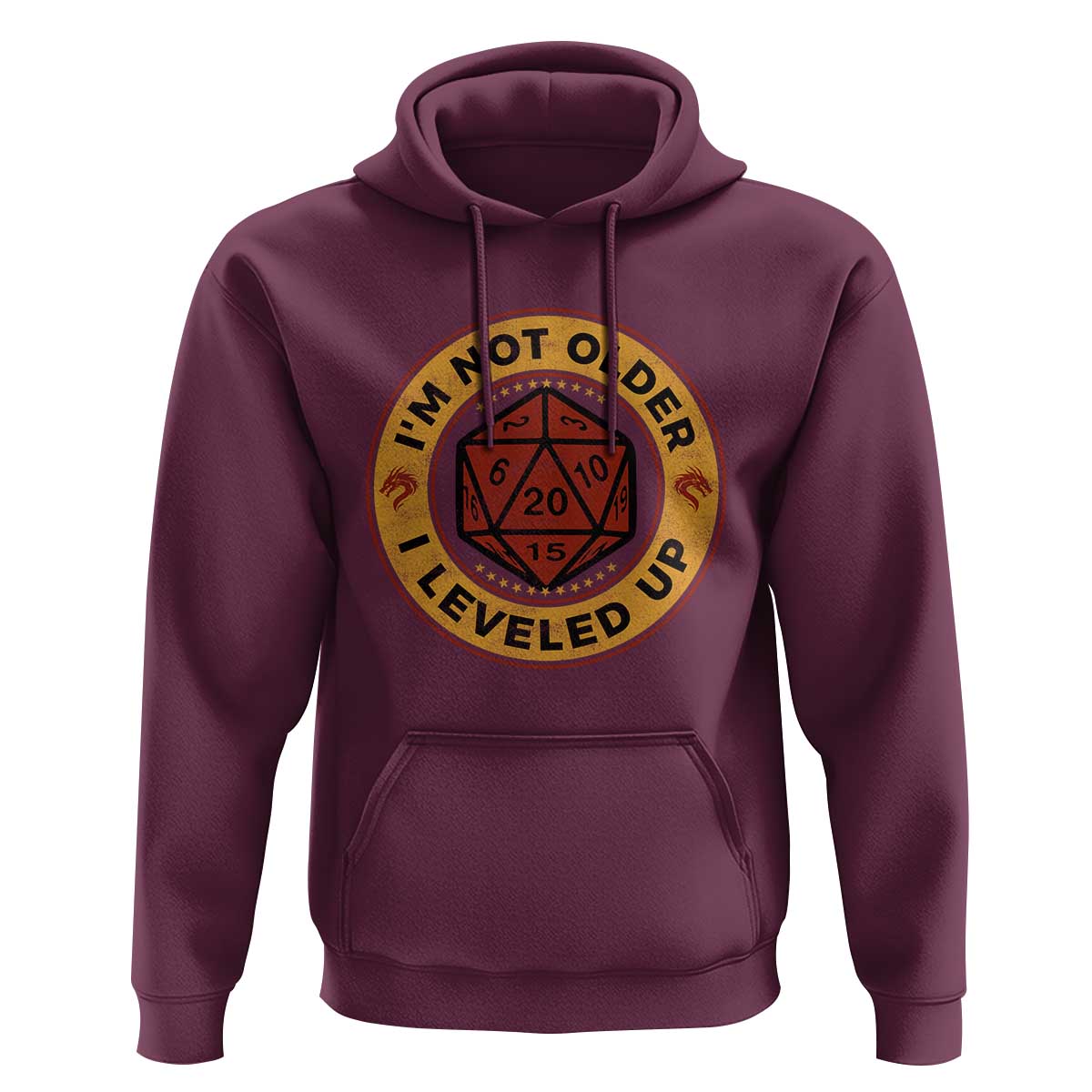 Funny RPG Gamer I Am Not Older I Leveled Up Hoodie Vintage D20 Tabletop - Wonder Print Shop