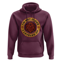 Funny RPG Gamer I Am Not Older I Leveled Up Hoodie Vintage D20 Tabletop - Wonder Print Shop
