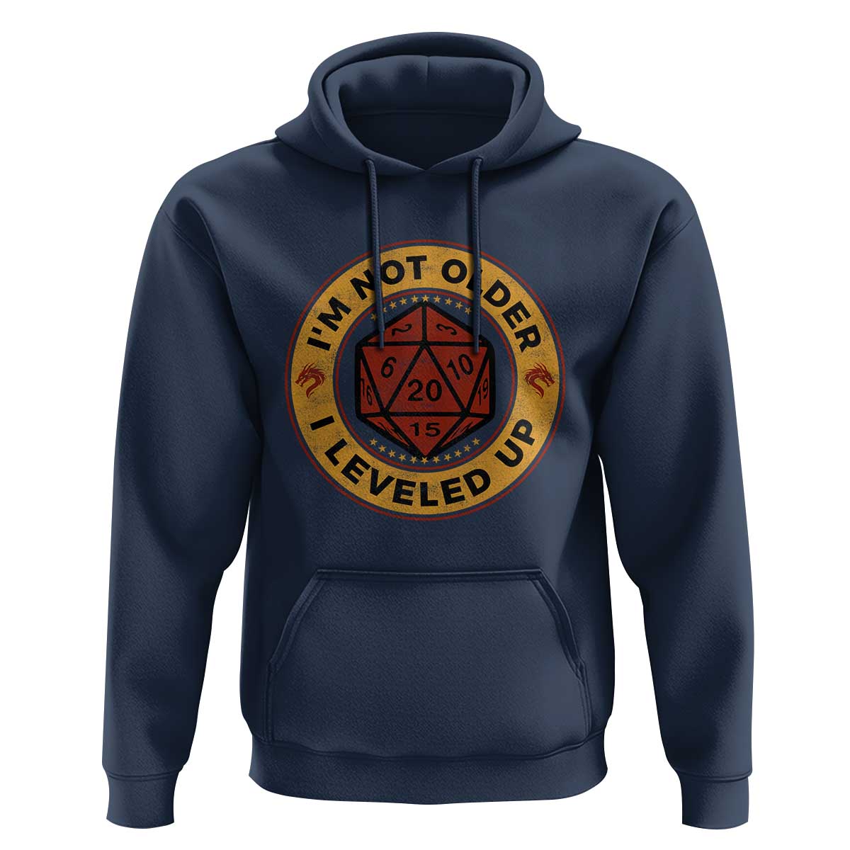 Funny RPG Gamer I Am Not Older I Leveled Up Hoodie Vintage D20 Tabletop - Wonder Print Shop