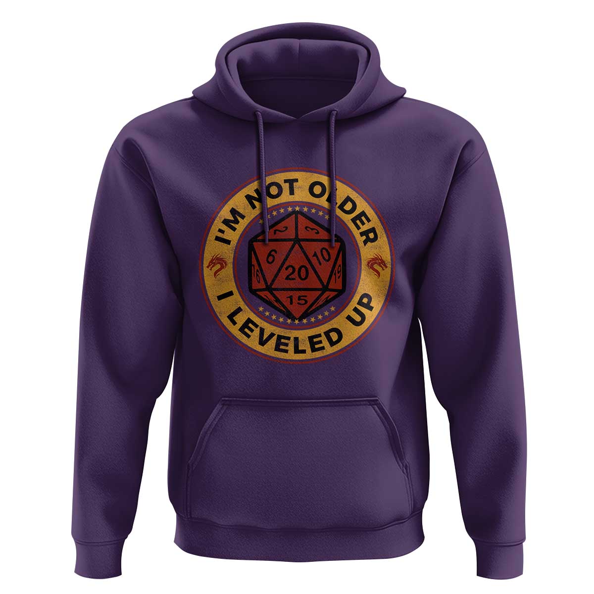 Funny RPG Gamer I Am Not Older I Leveled Up Hoodie Vintage D20 Tabletop - Wonder Print Shop