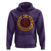 Funny RPG Gamer I Am Not Older I Leveled Up Hoodie Vintage D20 Tabletop - Wonder Print Shop