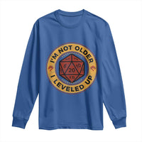 Funny RPG Gamer I Am Not Older I Leveled Up Long Sleeve Shirt Vintage D20 Tabletop - Wonder Print Shop