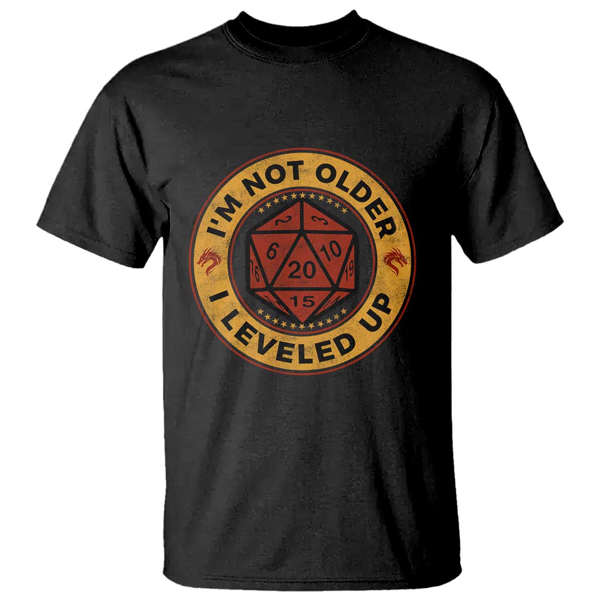 Funny RPG Gamer I Am Not Older I Leveled Up T Shirt Vintage D20 Tabletop - Wonder Print Shop