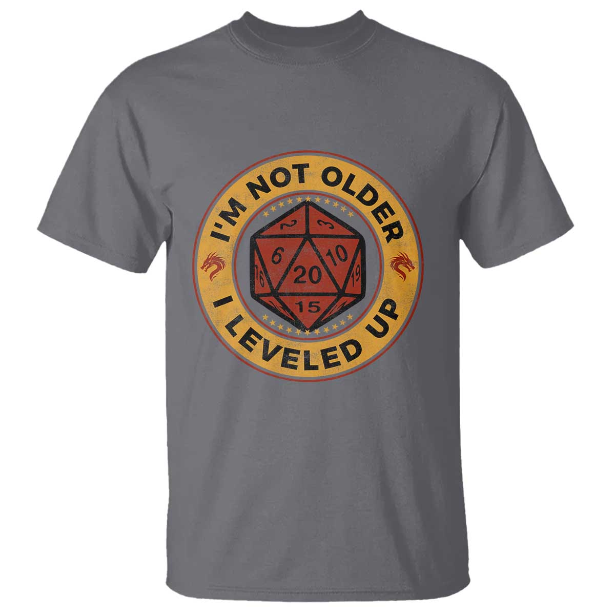 Funny RPG Gamer I Am Not Older I Leveled Up T Shirt Vintage D20 Tabletop - Wonder Print Shop