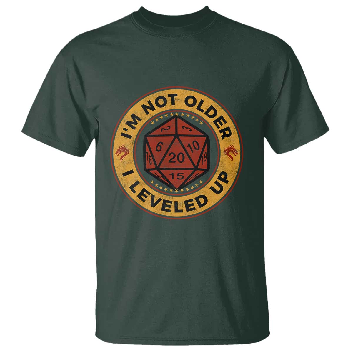 Funny RPG Gamer I Am Not Older I Leveled Up T Shirt Vintage D20 Tabletop - Wonder Print Shop