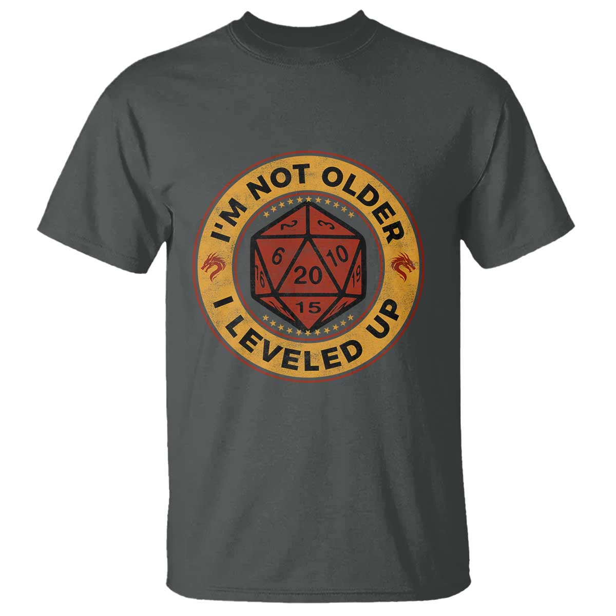 Funny RPG Gamer I Am Not Older I Leveled Up T Shirt Vintage D20 Tabletop - Wonder Print Shop