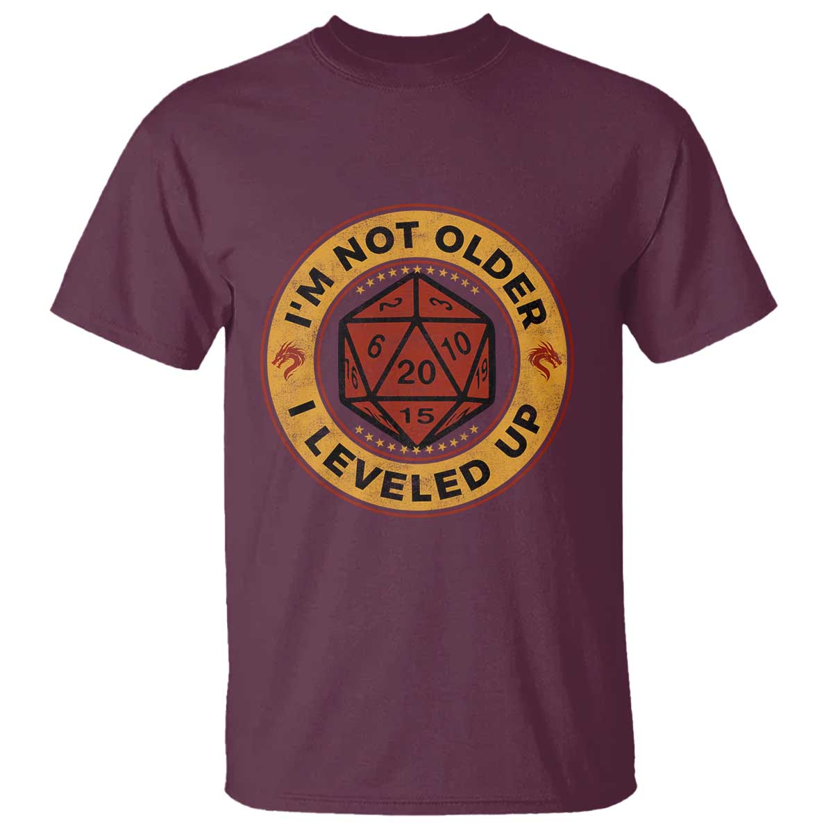 Funny RPG Gamer I Am Not Older I Leveled Up T Shirt Vintage D20 Tabletop - Wonder Print Shop