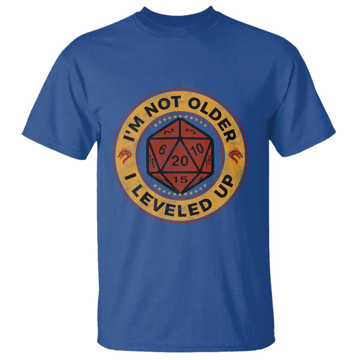 Funny RPG Gamer I Am Not Older I Leveled Up T Shirt Vintage D20 Tabletop - Wonder Print Shop