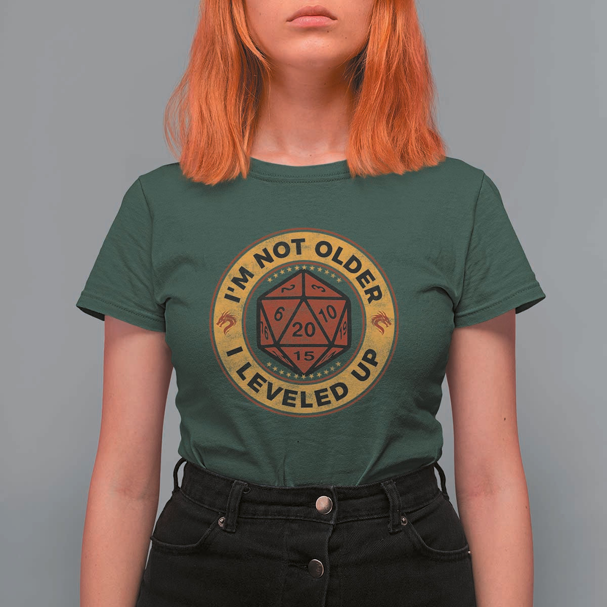 Funny RPG Gamer I Am Not Older I Leveled Up T Shirt For Women Vintage D20 Tabletop - Wonder Print Shop