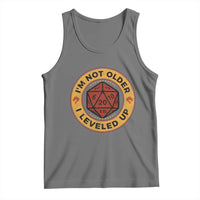 Funny RPG Gamer I Am Not Older I Leveled Up Tank Top Vintage D20 Tabletop - Wonder Print Shop