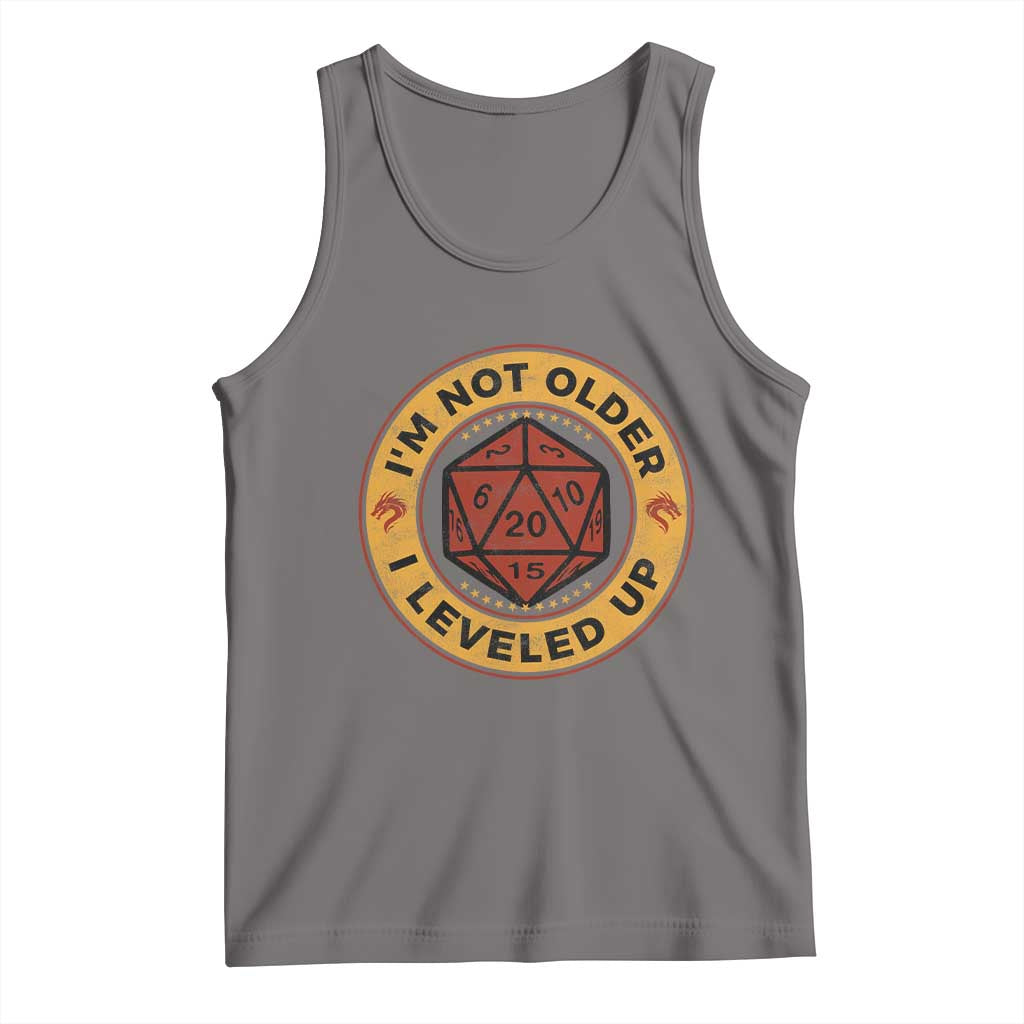 Funny RPG Gamer I Am Not Older I Leveled Up Tank Top Vintage D20 Tabletop - Wonder Print Shop