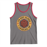 Funny RPG Gamer I Am Not Older I Leveled Up Tank Top Vintage D20 Tabletop - Wonder Print Shop