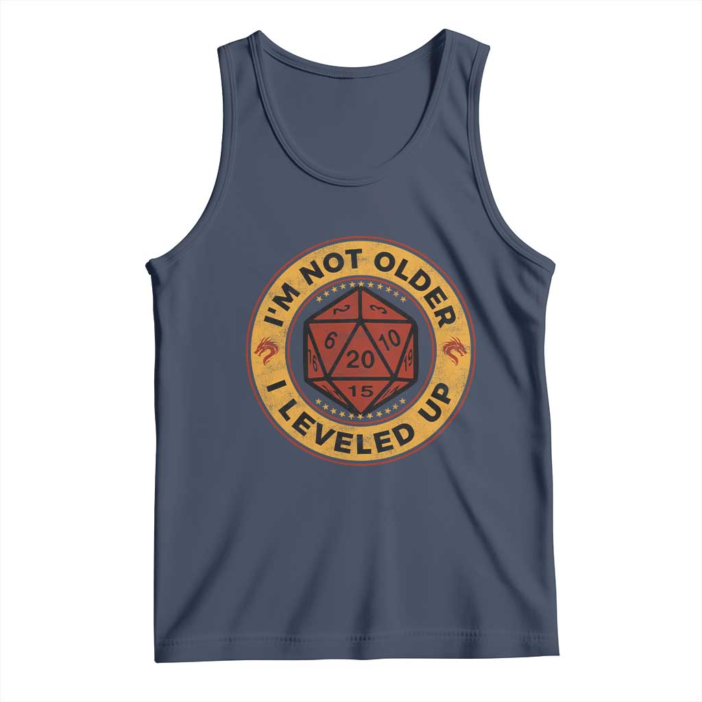 Funny RPG Gamer I Am Not Older I Leveled Up Tank Top Vintage D20 Tabletop - Wonder Print Shop