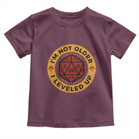 Funny RPG Gamer I Am Not Older I Leveled Up Toddler T Shirt Vintage D20 Tabletop - Wonder Print Shop